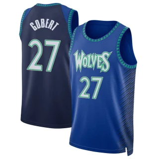 Men's Rudy Gobert Minnesota Timberwolves Blue Swingman 2021/22 City Edition Jersey