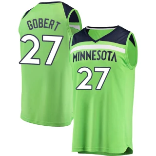 Men's Rudy Gobert Minnesota Timberwolves Green Fast Break Jersey - Statement Edition