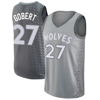 Men's Rudy Gobert Minnesota Timberwolves Swingman Silver Jersey - City Edition