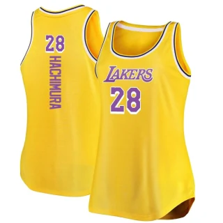 Men's Rui Hachimura Los Angeles Lakers Gold Authentic 2020/21 Jersey - Icon Edition