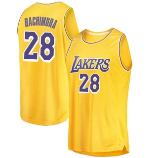 Men's Rui Hachimura Los Angeles Lakers Gold Swingman 2018/19 Jersey - Icon Edition