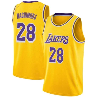 Men's Rui Hachimura Los Angeles Lakers Gold Swingman 2018/19 Jersey - Icon Edition