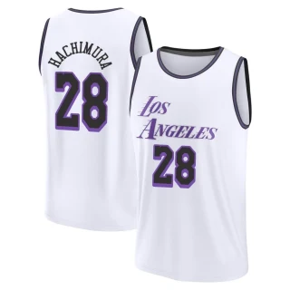 Men's Rui Hachimura Los Angeles Lakers White Fast Break 2022/23 City Edition Jersey