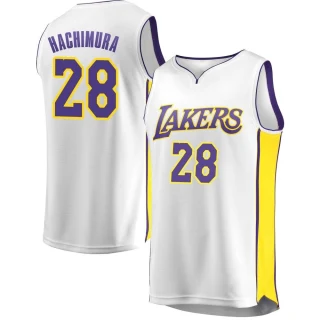 Men's Rui Hachimura Los Angeles Lakers White Fast Break Jersey - Association Edition