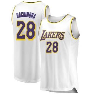 Men's Rui Hachimura Los Angeles Lakers White Swingman 2018/19 Jersey - Association Edition