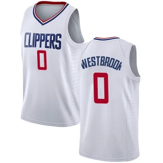 Men's Russell Westbrook Los Angeles Clippers White Swingman Jersey - Association Edition