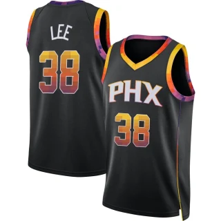 Men's Saben Lee Phoenix Suns Black Swingman Jordan Brand 2022/23 Jersey - Statement Edition