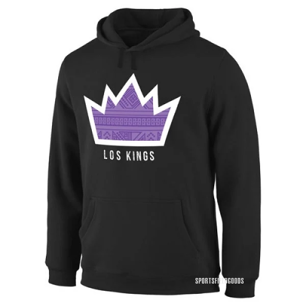 Men's Sacramento Kings Black Noches Enebea Pullover Hoodie -