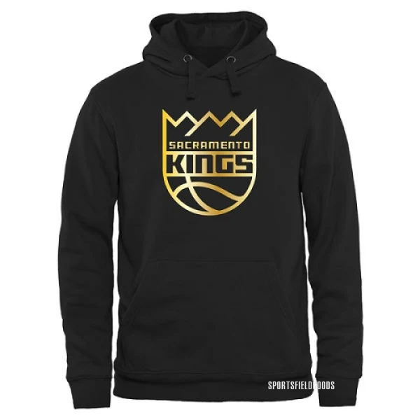 Men's Sacramento Kings Gold Collection Pullover Hoodie - Black