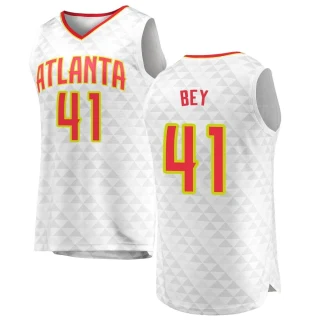 Men's Saddiq Bey Atlanta Hawks White Fast Break Jersey - Association Edition