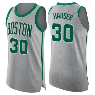 Men's Sam Hauser Boston Celtics Gray Swingman Jersey - City Edition