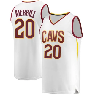 Men's Sam Merrill Cleveland Cavaliers White Fast Break Jersey - Association Edition
