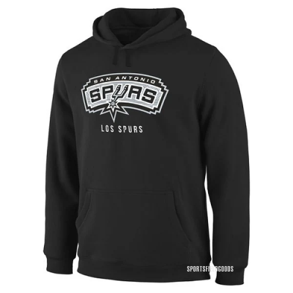 Men's San Antonio Spurs Black Noches Enebea Pullover Hoodie -