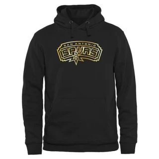 Men's San Antonio Spurs Gold Collection Pullover Hoodie - Black