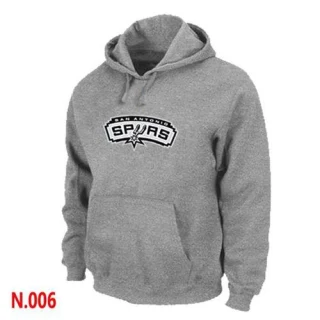Men's San Antonio Spurs Grey Pullover Hoodie -