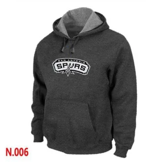 Men's San Antonio Spurs Grey Pullover Hoodie - Dark