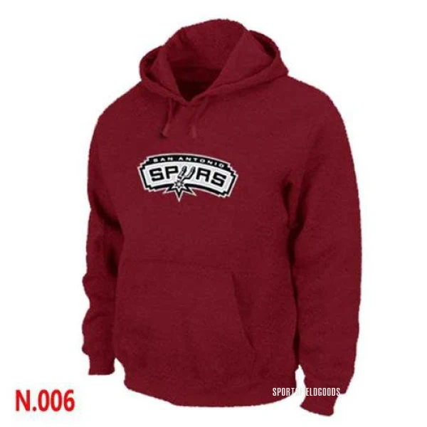 Men's San Antonio Spurs Red Pullover Hoodie -