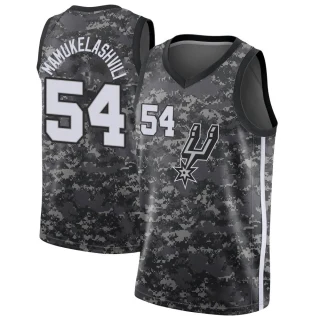 Men's Sandro Mamukelashvili San Antonio Spurs Black Swingman Jersey - City Edition