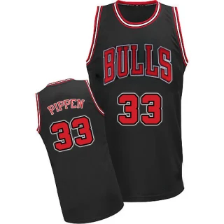 Men's Scottie Pippen Chicago Bulls Black Swingman Throwback Jersey
