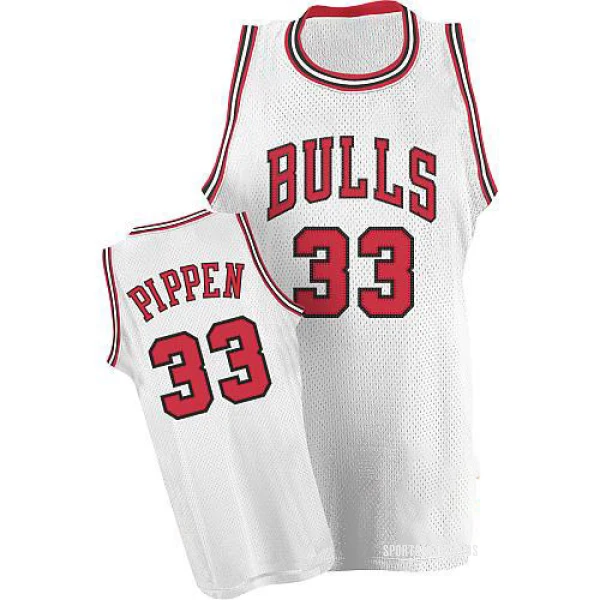 Men's Scottie Pippen Chicago Bulls White Swingman Throwback Jersey