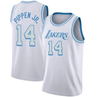Men's Scotty Pippen Jr. Los Angeles Lakers White Swingman 2020/21 Jersey - City Edition