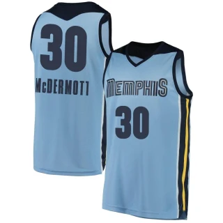 Men's Sean McDermott Memphis Grizzlies Light Blue Fast Break Jersey - Statement Edition