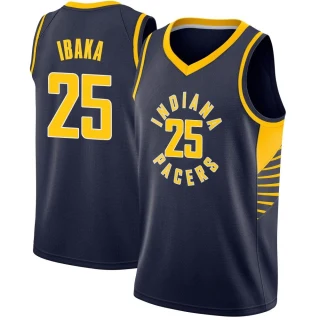 Men's Serge Ibaka Indiana Pacers Navy Swingman Jersey - Icon Edition