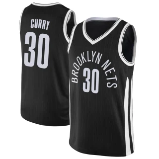 Men's Seth Curry Brooklyn Nets Black Swingman Jersey - City Edition