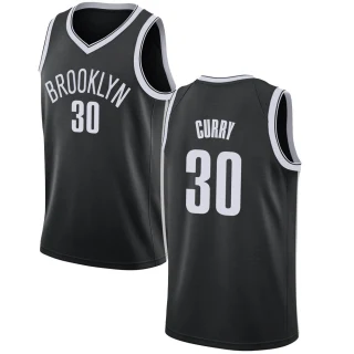 Men's Seth Curry Brooklyn Nets Black Swingman Jersey - Icon Edition
