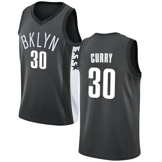 Men's Seth Curry Brooklyn Nets Gray Swingman Jersey - Statement Edition