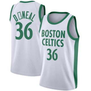 Men's Shaquille O'Neal Boston Celtics White Swingman 2020/21 Jersey - City Edition