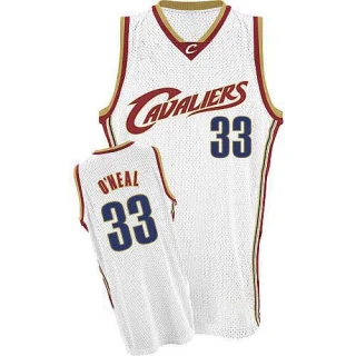 Men's Shaquille O'Neal Cleveland Cavaliers White Swingman Throwback Jersey
