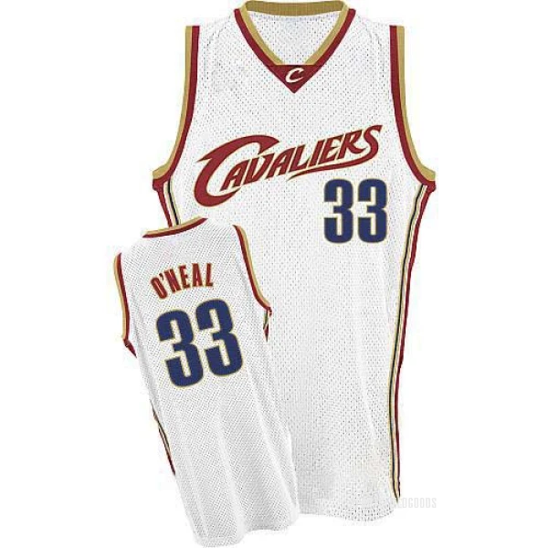 Men's Shaquille O'Neal Cleveland Cavaliers White Swingman Throwback Jersey