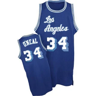 Men's Shaquille O'Neal Los Angeles Lakers Blue Swingman Throwback Jersey