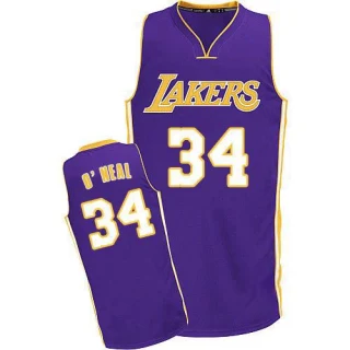 Men's Shaquille O'Neal Los Angeles Lakers Purple Swingman Throwback Jersey