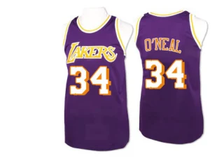 Men's Shaquille O'Neal Los Angeles Lakers Purple Swingman Throwback Jersey