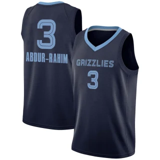 Men's Shareef Abdur-Rahim Memphis Grizzlies Navy Swingman 2020/21 Jersey - Icon Edition