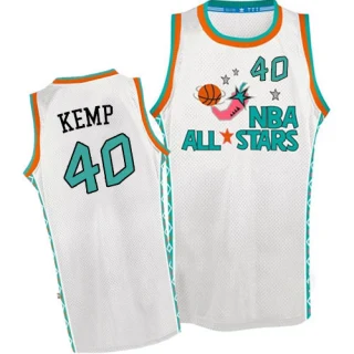 Men's Shawn Kemp Oklahoma City Thunder White Authentic 1996 All Star Throwback Jersey