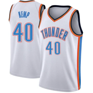 Men's Shawn Kemp Oklahoma City Thunder White Swingman Jersey - Association Edition