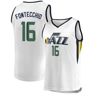 Men's Simone Fontecchio Utah Jazz White Fast Break Jersey - Association Edition