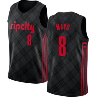 Men's Skylar Mays Portland Trail Blazers Black Swingman Jersey - City Edition