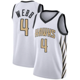 Men's Spud Webb Atlanta Hawks White Swingman 2018/19 Jersey - City Edition