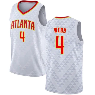 Men's Spud Webb Atlanta Hawks White Swingman Jersey - Association Edition