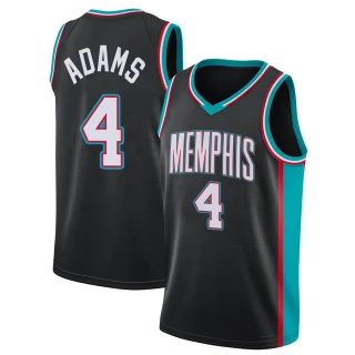 Men's Steven Adams Memphis Grizzlies Black Swingman 2020/21 Hardwood Classics Jersey