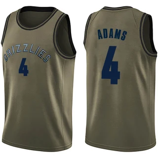 Men's Steven Adams Memphis Grizzlies Green Swingman Salute to Service Jersey