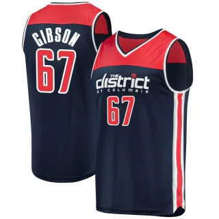 Men's Taj Gibson Washington Wizards Navy Fast Break 2019/20 Jersey - Statement Edition