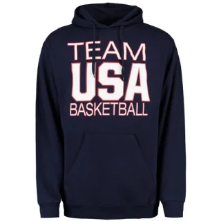 Men's Team USA Navy Basketball National Governing Body Pullover Hoodie -