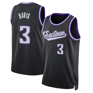 Men's Terence Davis Sacramento Kings Black Swingman 2021/22 Icon Edition Jersey