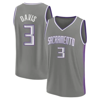 Men's Terence Davis Sacramento Kings Gray Fast Break 2022/23 City Edition Jersey