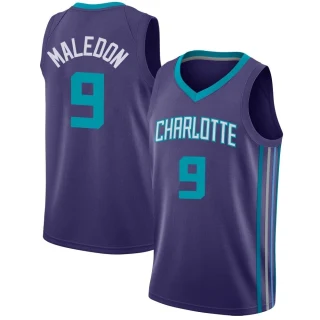 Men's Theo Maledon Charlotte Hornets Purple Swingman Jordan Brand Jersey - Statement Edition